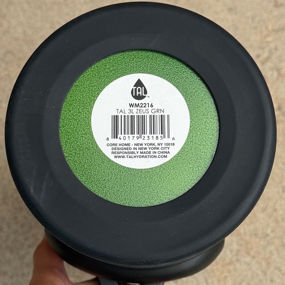 TAL Stainless Steel Zeus Water Bottle 3 Liter W/Handles Green Thermos Gym Camp - Picture 12 of 14